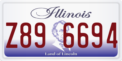 IL license plate Z896694