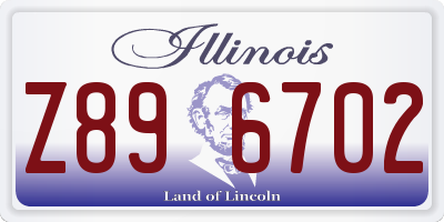 IL license plate Z896702
