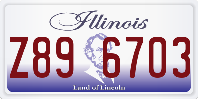 IL license plate Z896703