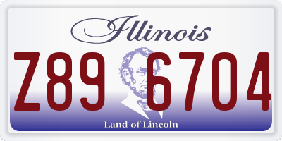 IL license plate Z896704