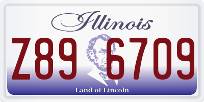 IL license plate Z896709