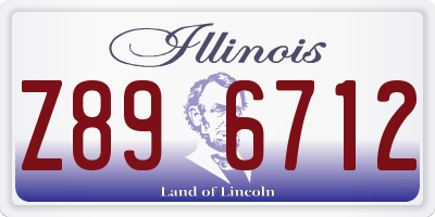 IL license plate Z896712