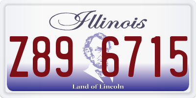 IL license plate Z896715