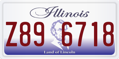 IL license plate Z896718