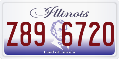 IL license plate Z896720