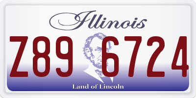 IL license plate Z896724