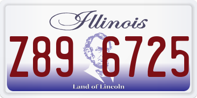 IL license plate Z896725