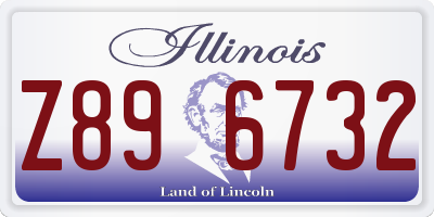 IL license plate Z896732