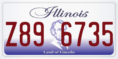 IL license plate Z896735