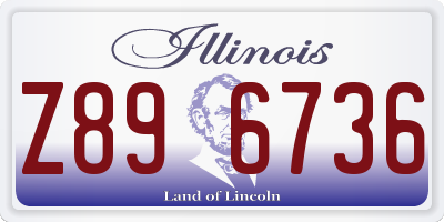 IL license plate Z896736