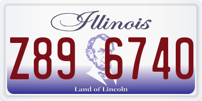 IL license plate Z896740