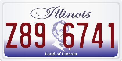 IL license plate Z896741