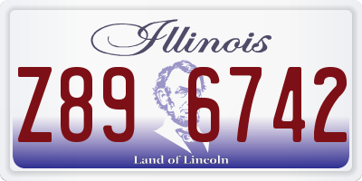 IL license plate Z896742