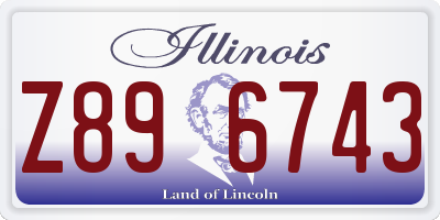 IL license plate Z896743