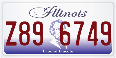 IL license plate Z896749