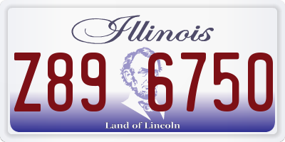 IL license plate Z896750