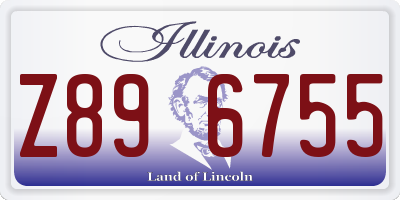IL license plate Z896755