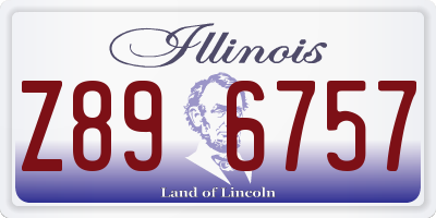 IL license plate Z896757