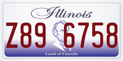 IL license plate Z896758