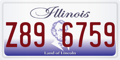 IL license plate Z896759