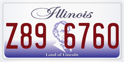 IL license plate Z896760