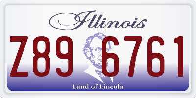 IL license plate Z896761