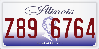 IL license plate Z896764