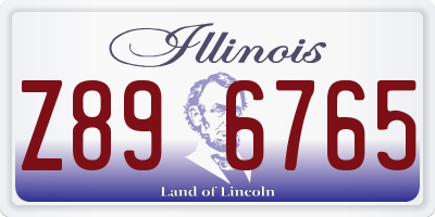 IL license plate Z896765