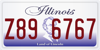 IL license plate Z896767