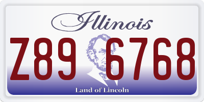 IL license plate Z896768