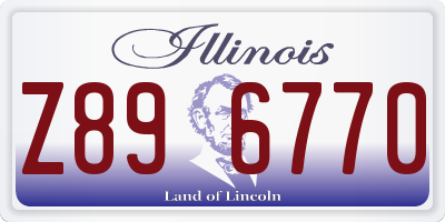 IL license plate Z896770