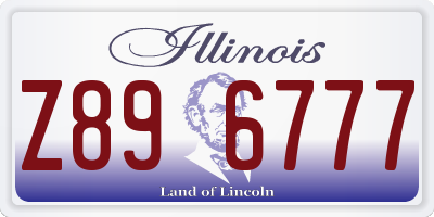 IL license plate Z896777