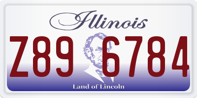 IL license plate Z896784