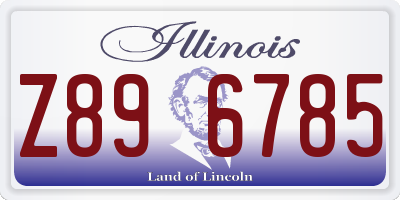 IL license plate Z896785