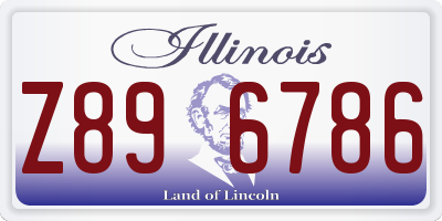 IL license plate Z896786