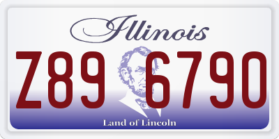 IL license plate Z896790