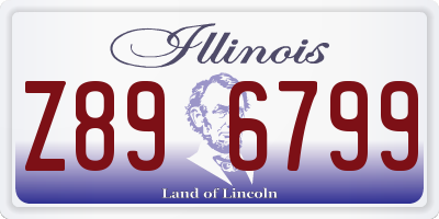 IL license plate Z896799