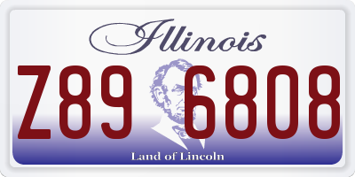 IL license plate Z896808