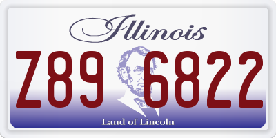 IL license plate Z896822
