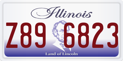 IL license plate Z896823