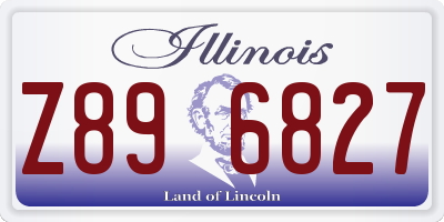 IL license plate Z896827