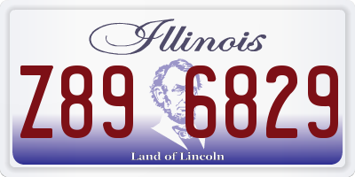 IL license plate Z896829