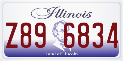 IL license plate Z896834