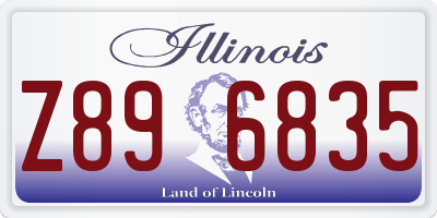 IL license plate Z896835