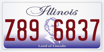 IL license plate Z896837
