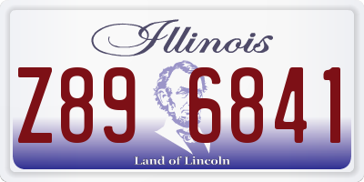 IL license plate Z896841