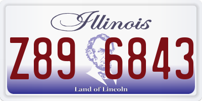 IL license plate Z896843