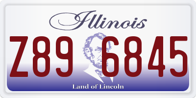 IL license plate Z896845