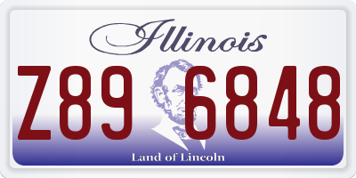 IL license plate Z896848