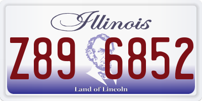 IL license plate Z896852